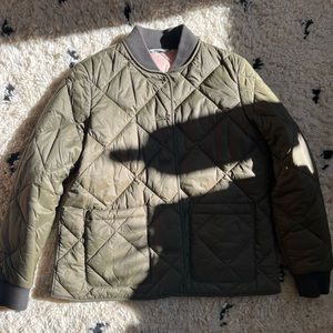 Barbour Olive Green Bomber Jacket